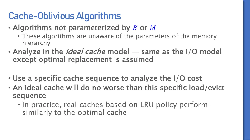 cache oblivious algorithms algorithms 2
