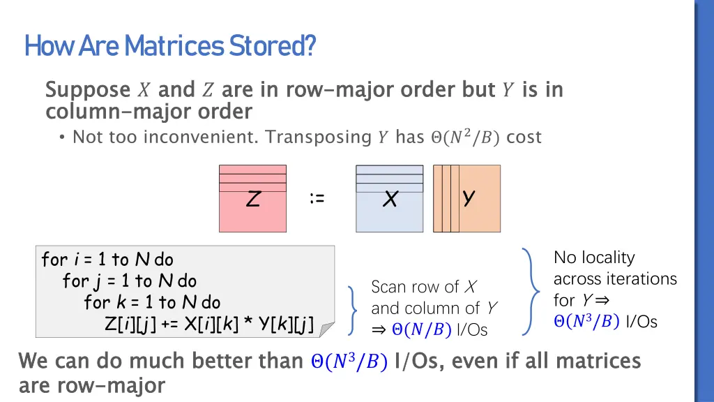 how are matrices stored 1