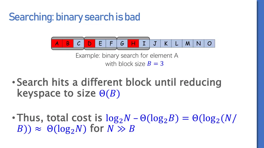 searching binary search is bad