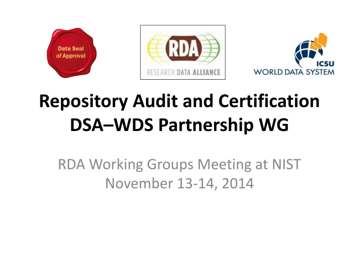 repository audit and certification