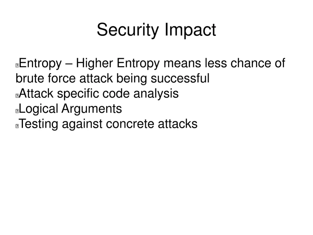 security impact