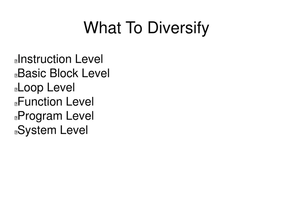 what to diversify