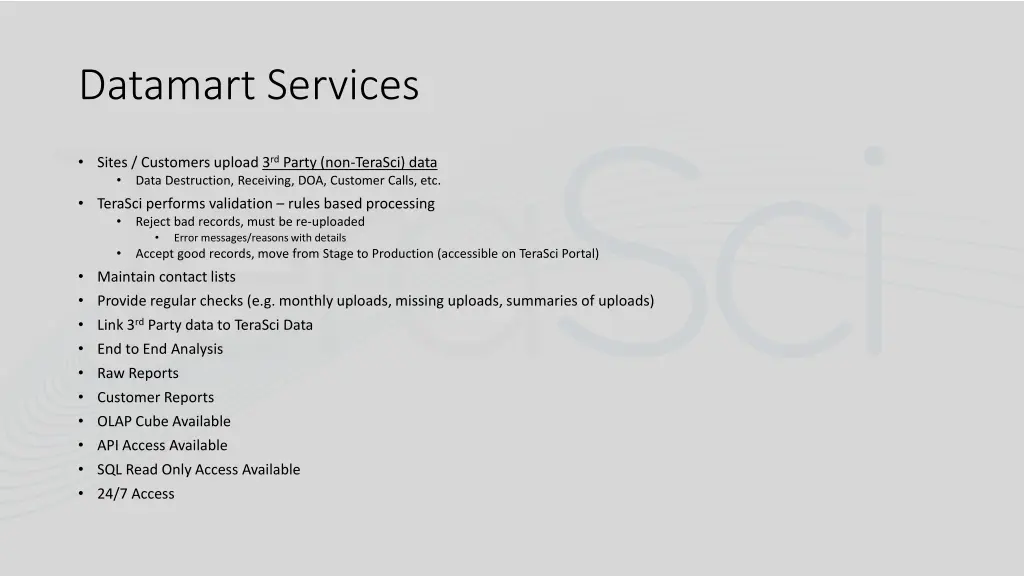 datamart services