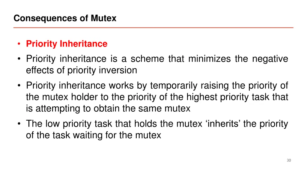 consequences of mutex 2