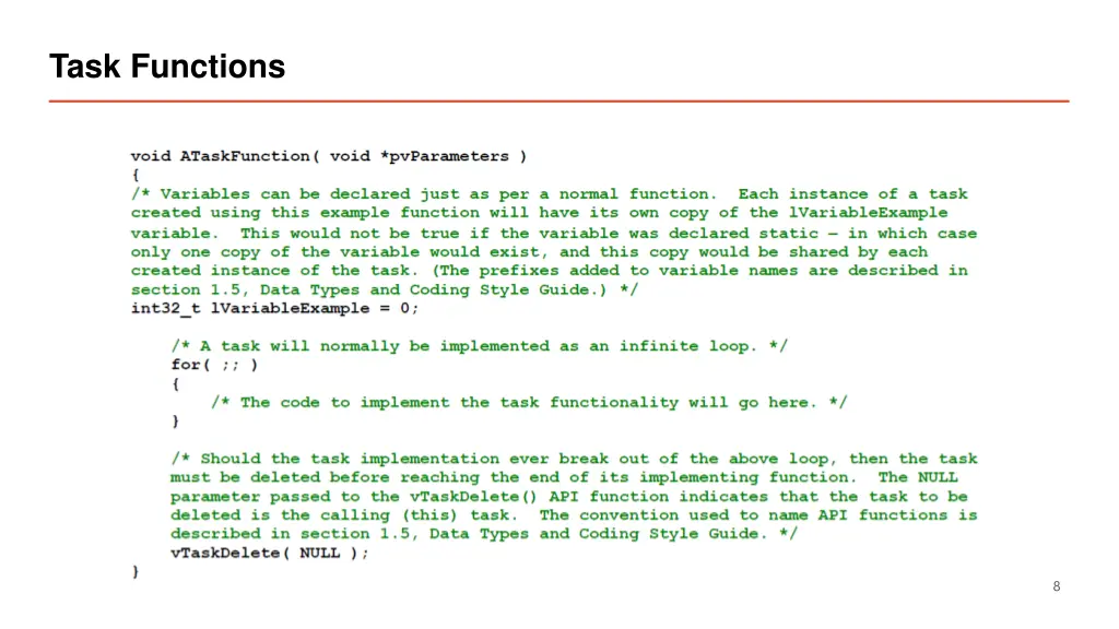 task functions 1