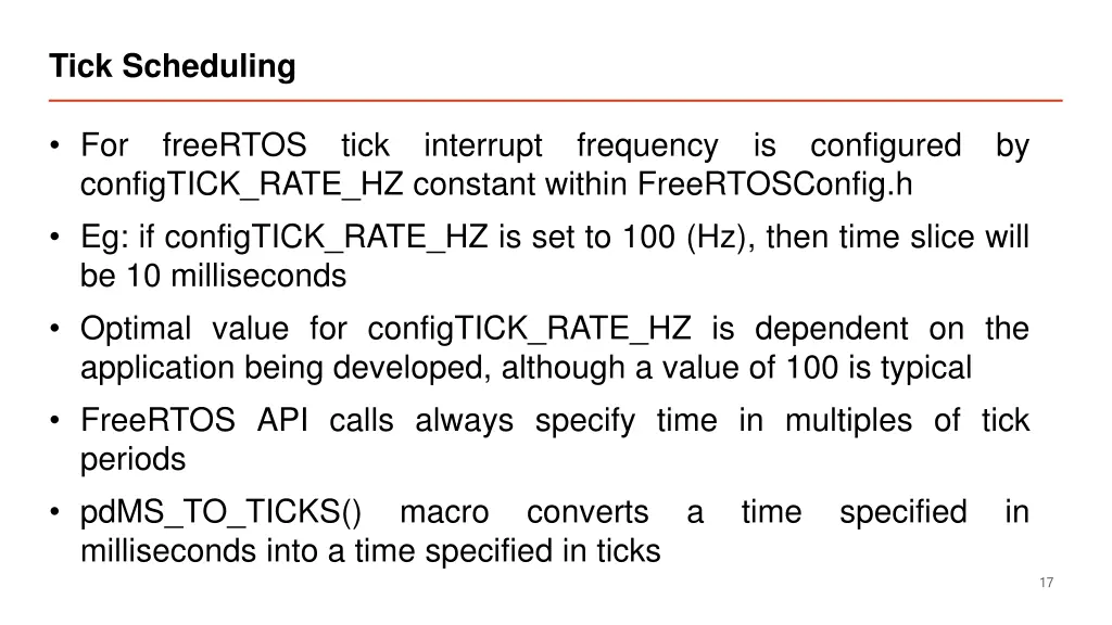 tick scheduling 2