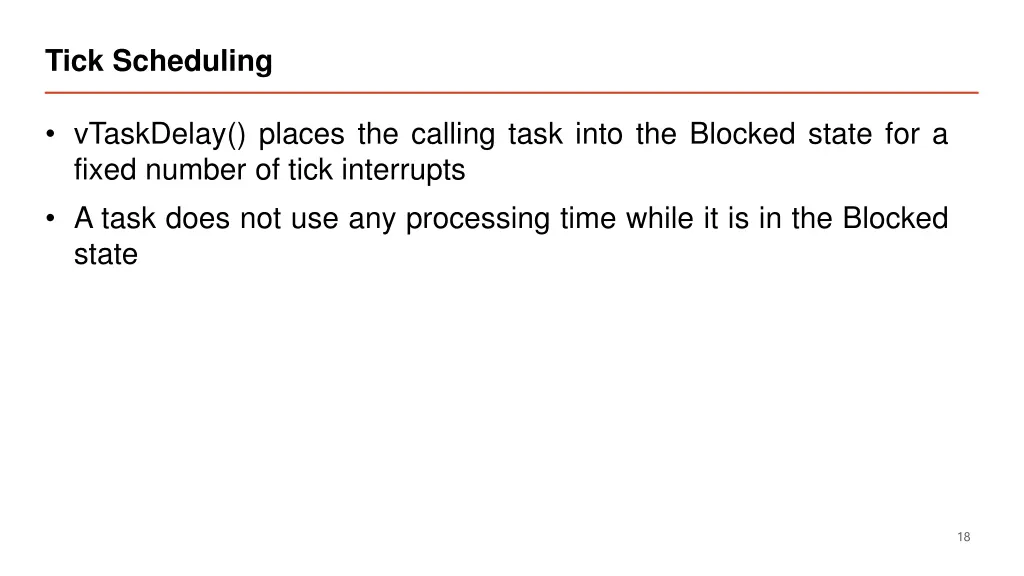 tick scheduling 3