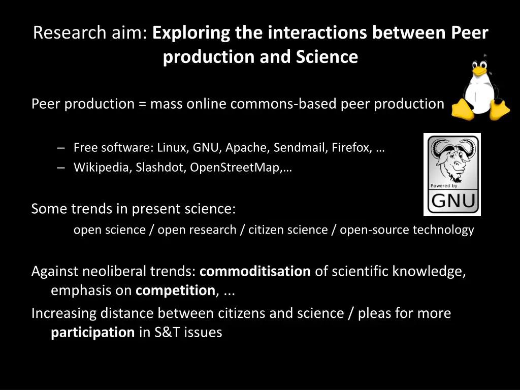 research aim exploring the interactions between