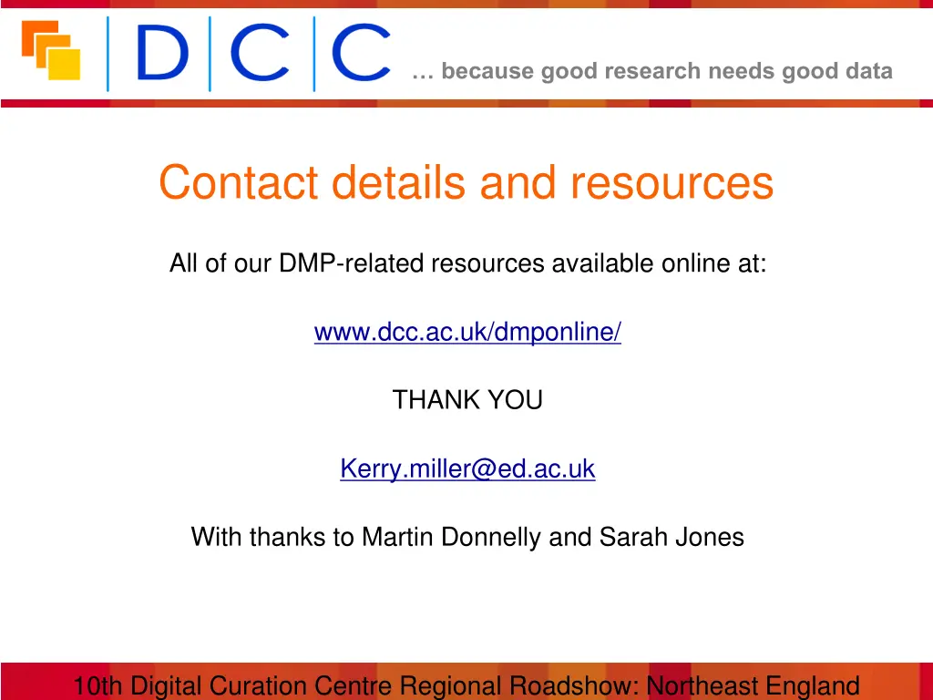 because good research needs good data 10