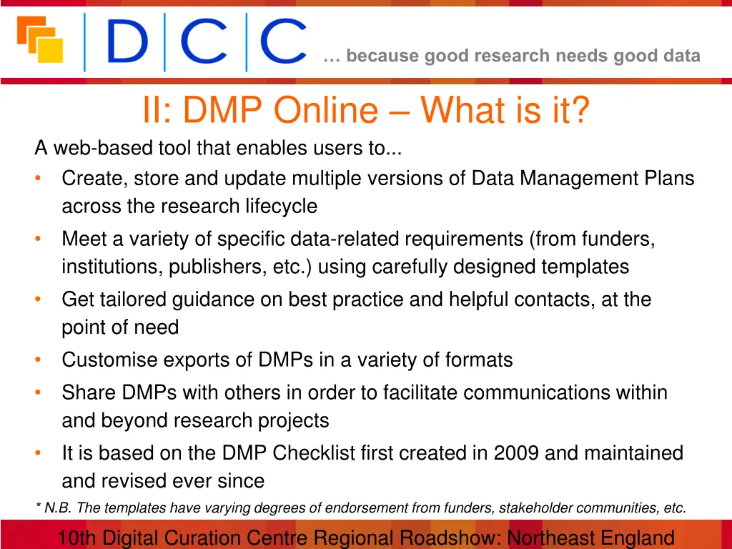 because good research needs good data 6