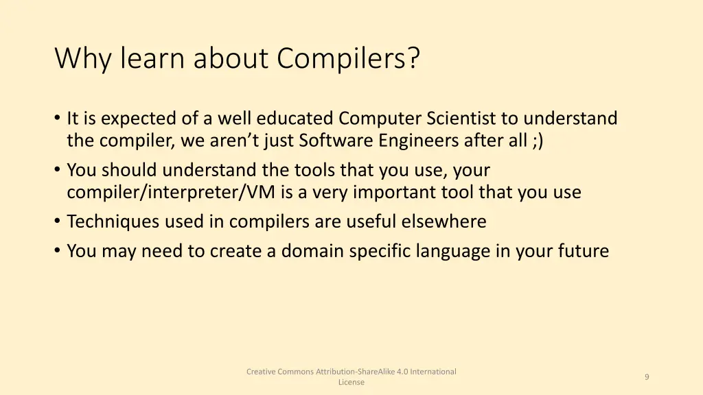 why learn about compilers