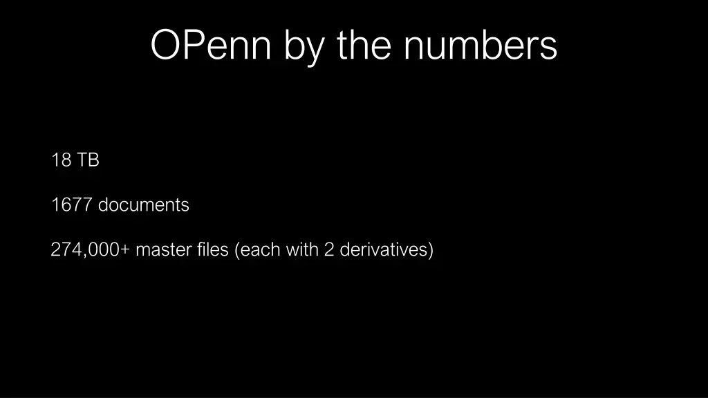 openn by the numbers 3