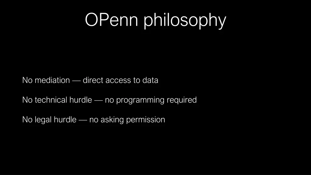 openn philosophy