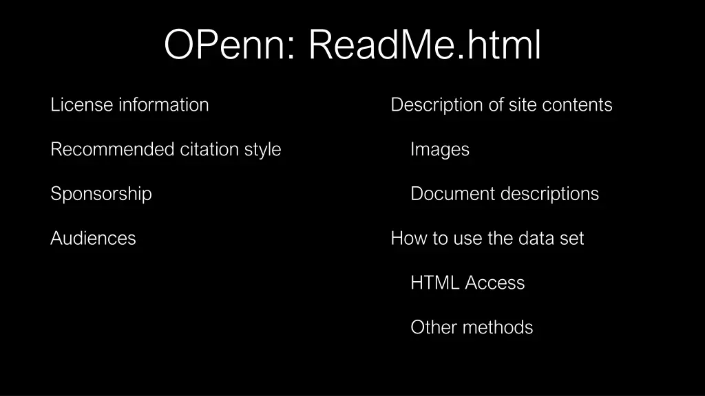 openn readme html