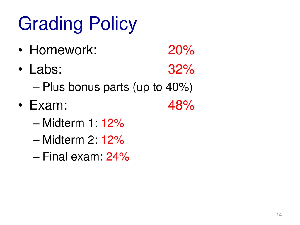 grading policy