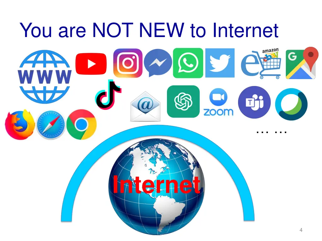 you are not new to internet