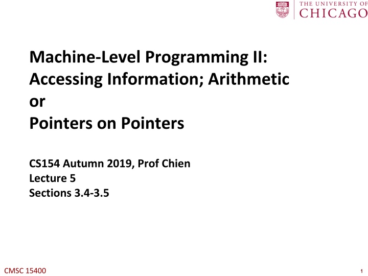 machine level programming ii accessing