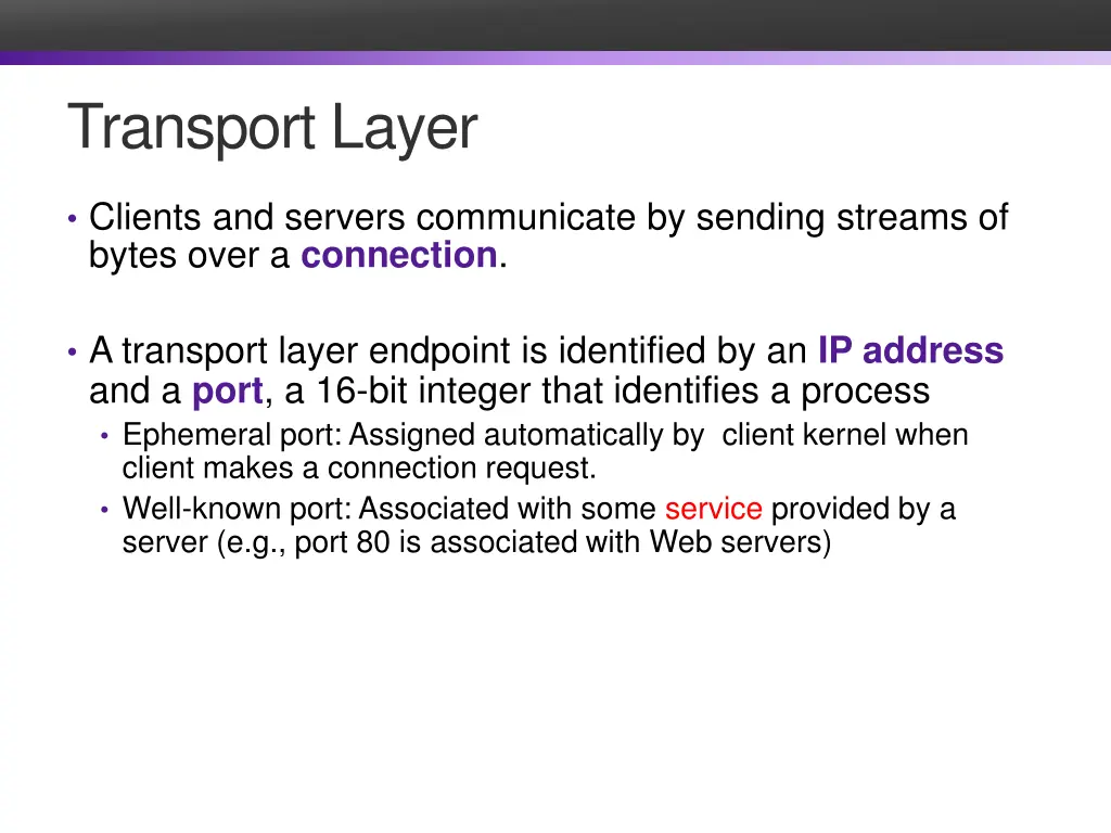 transport layer 1