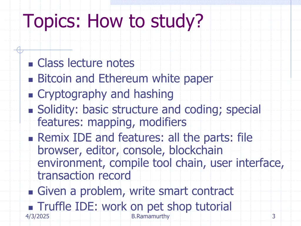 topics how to study
