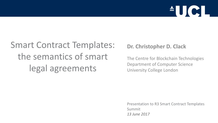 smart contract templates the semantics of smart