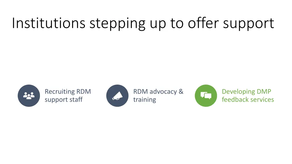 institutions stepping up to offer support
