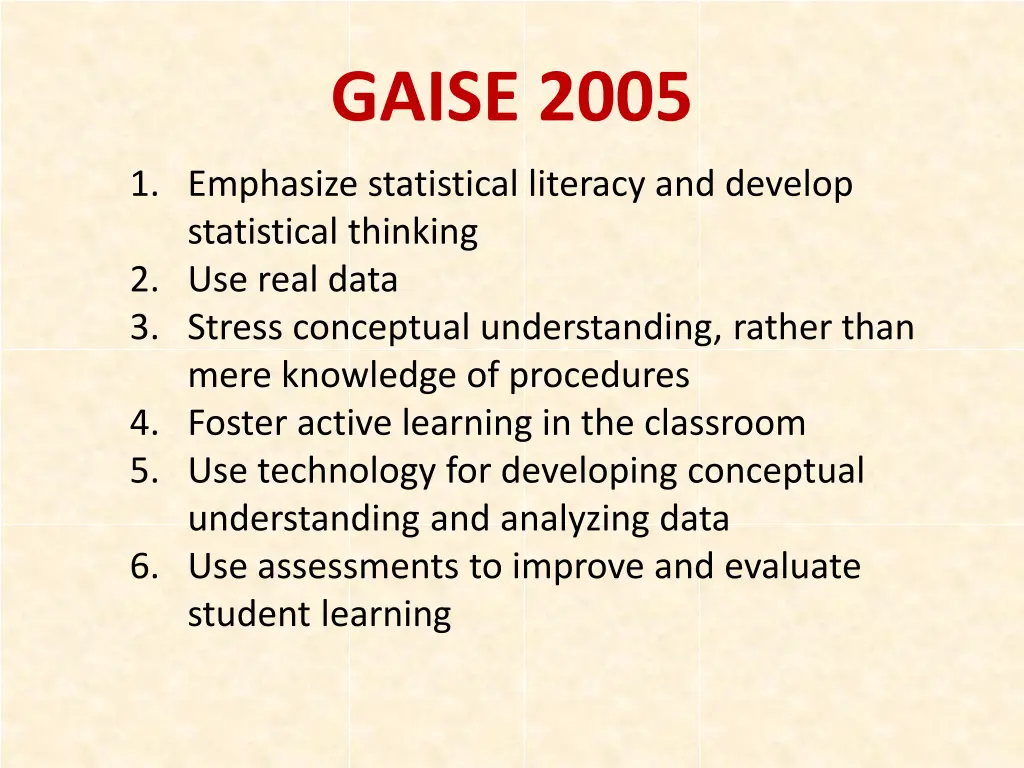 gaise 2005