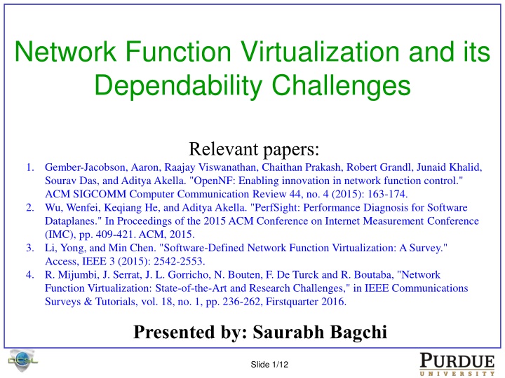 network function virtualization