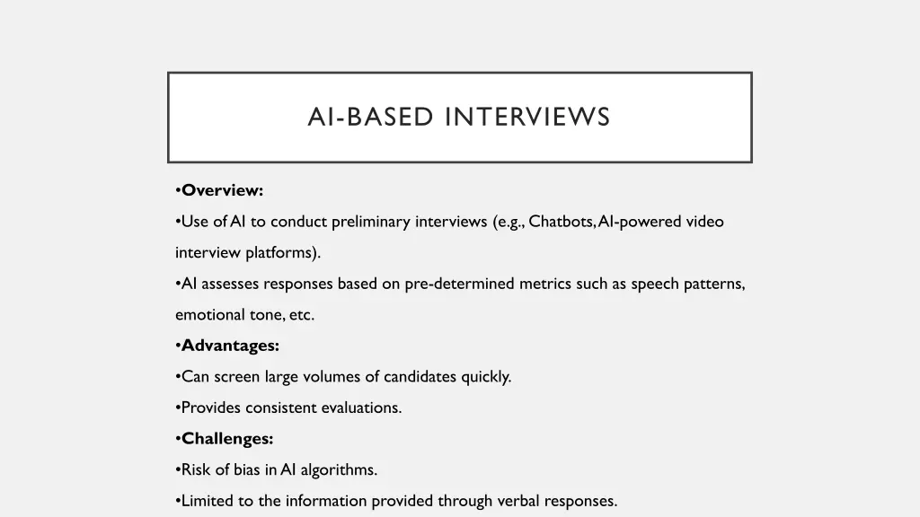 ai based interviews