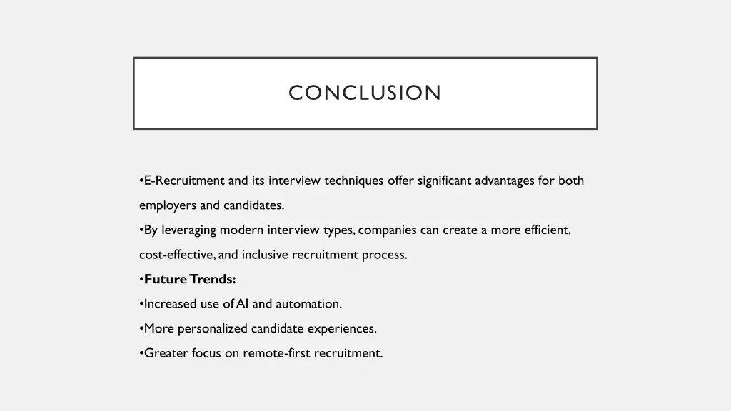 conclusion