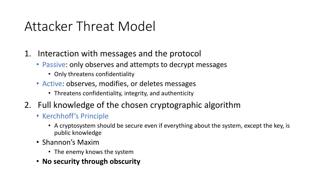 attacker threat model