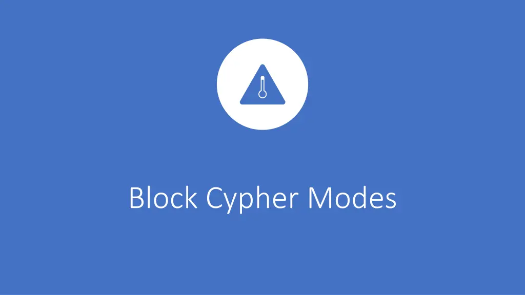 block cypher modes