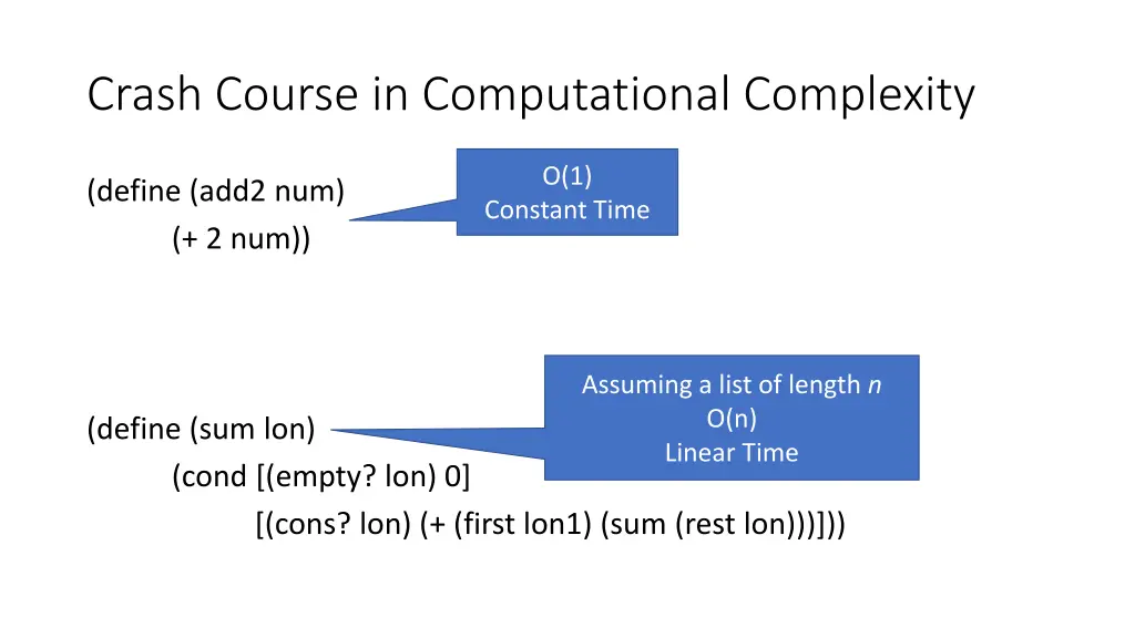 crash course in computational complexity
