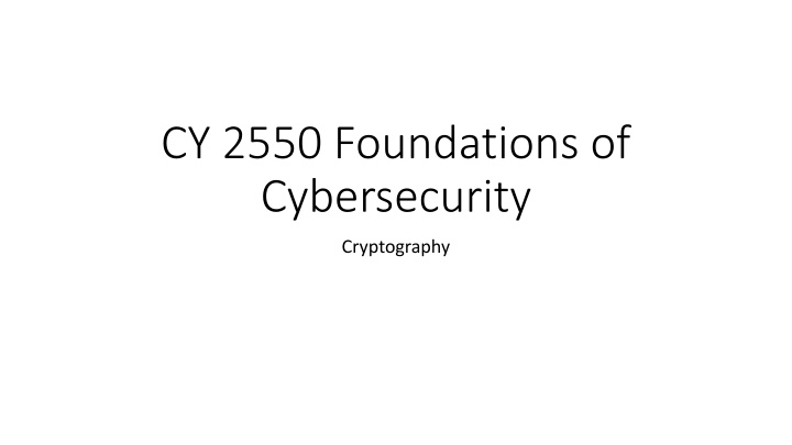 cy 2550 foundations of cybersecurity