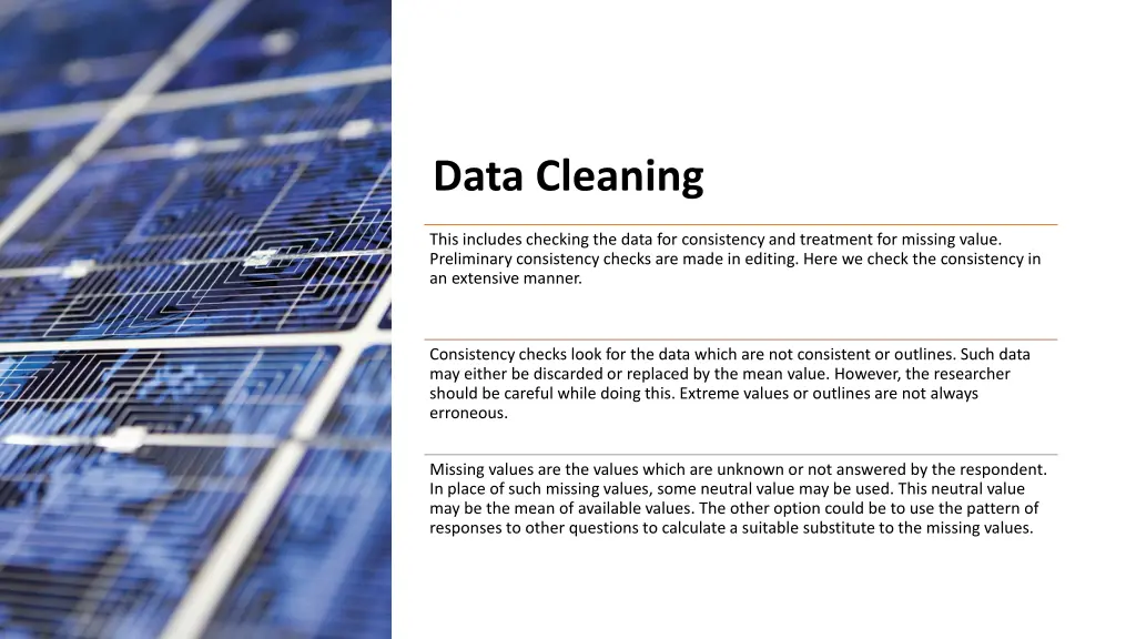 data cleaning
