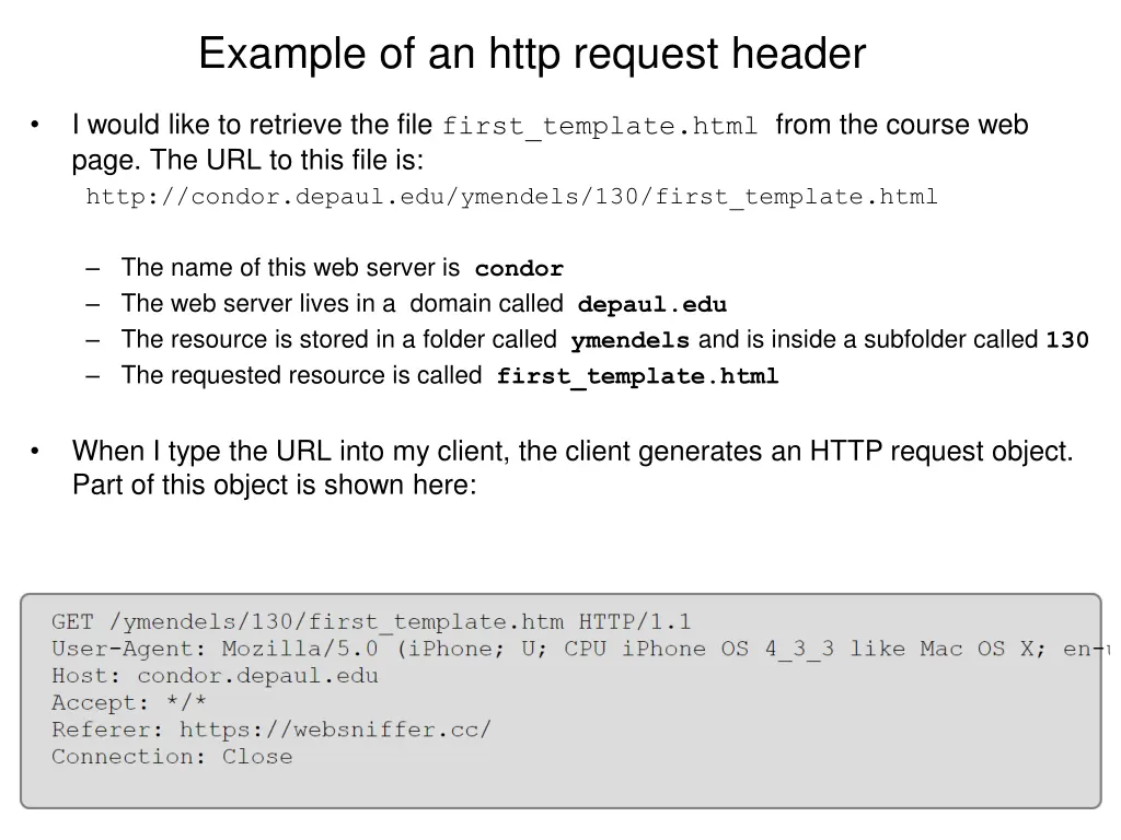 example of an http request header