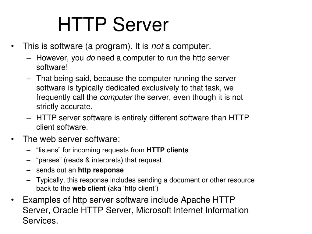 http server