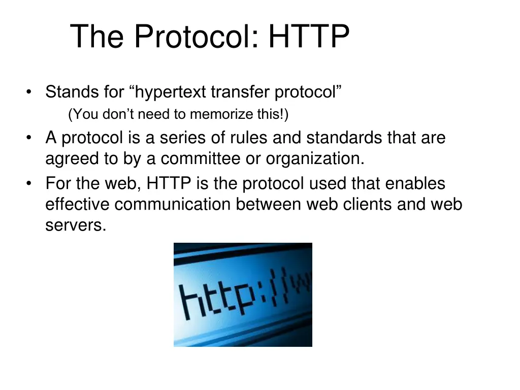 the protocol http