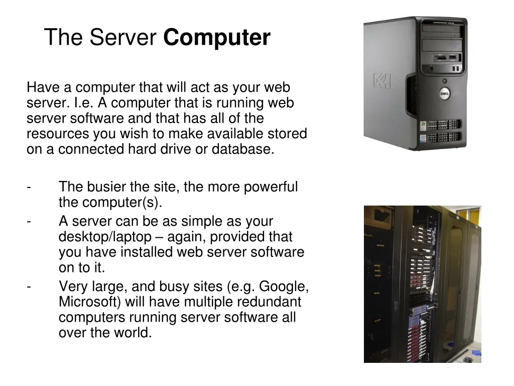 the server computer