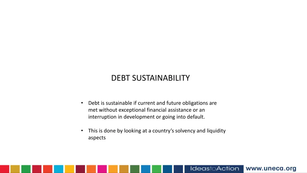 debt sustainability