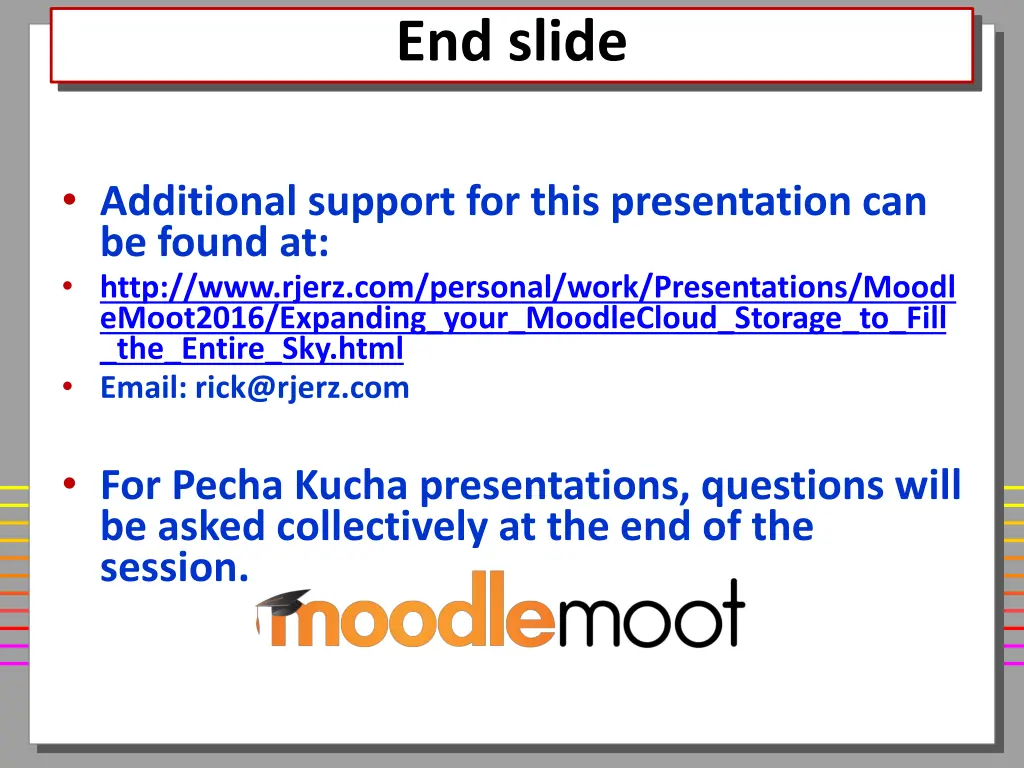 end slide