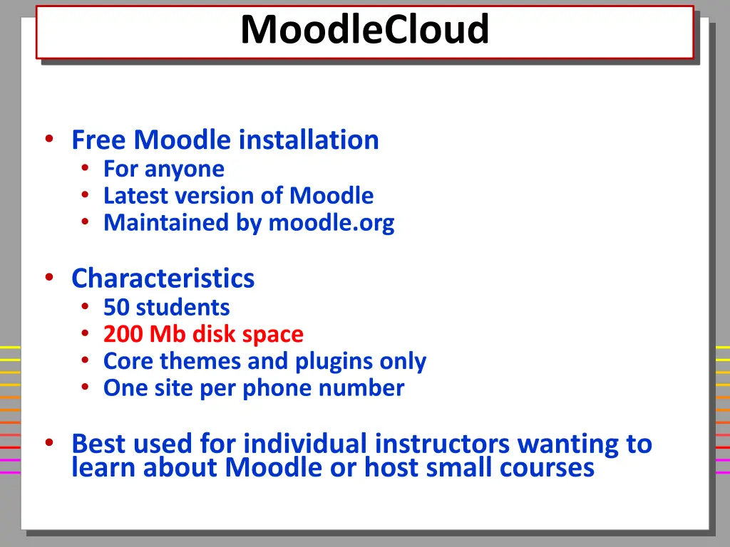 moodlecloud