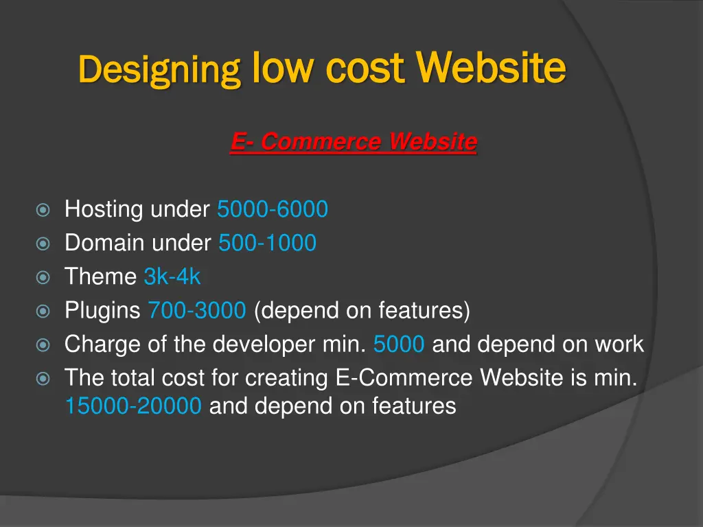 designing designing low cost website low cost