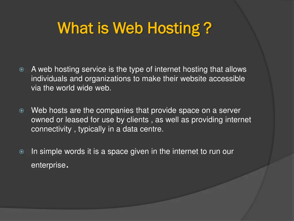 what is web hosting what is web hosting