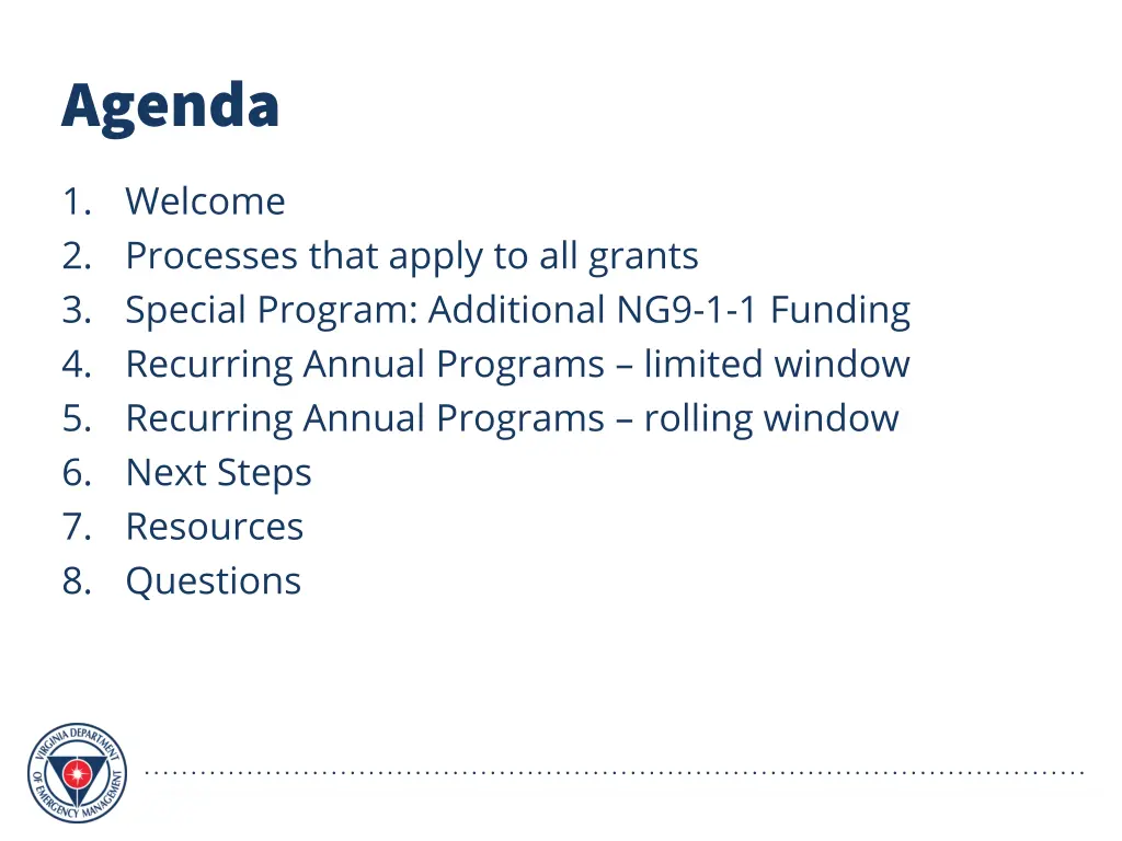 agenda