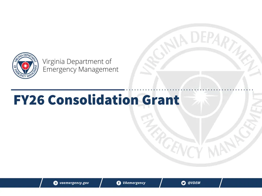 fy26 consolidation grant