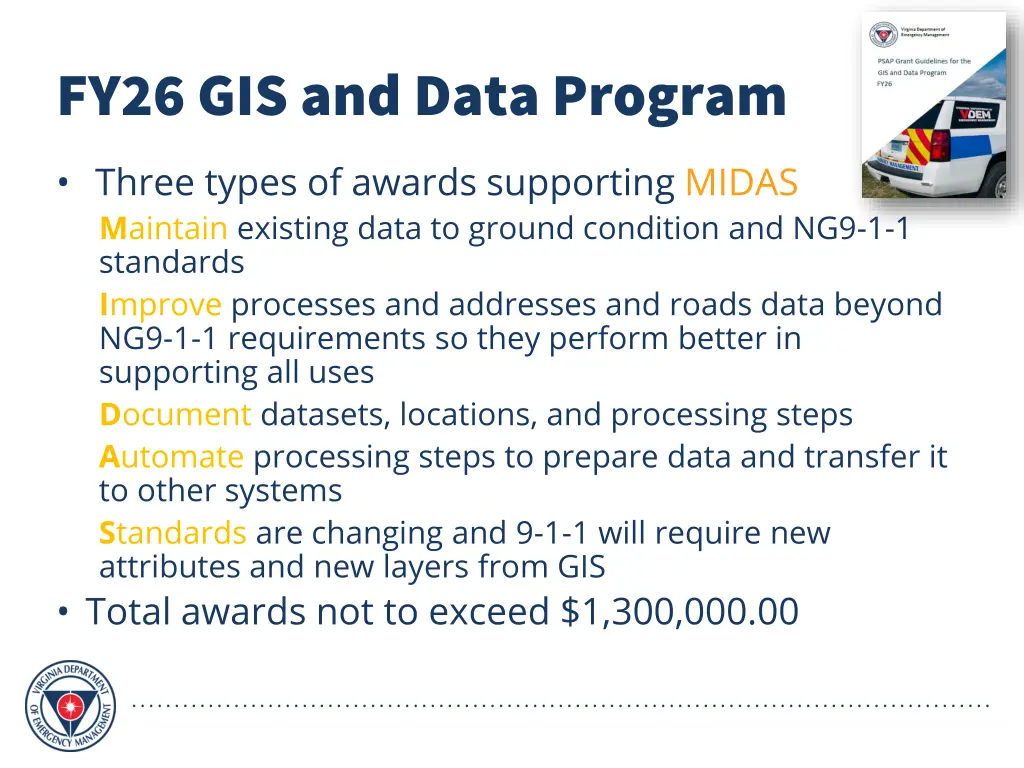 fy26 gis and data program