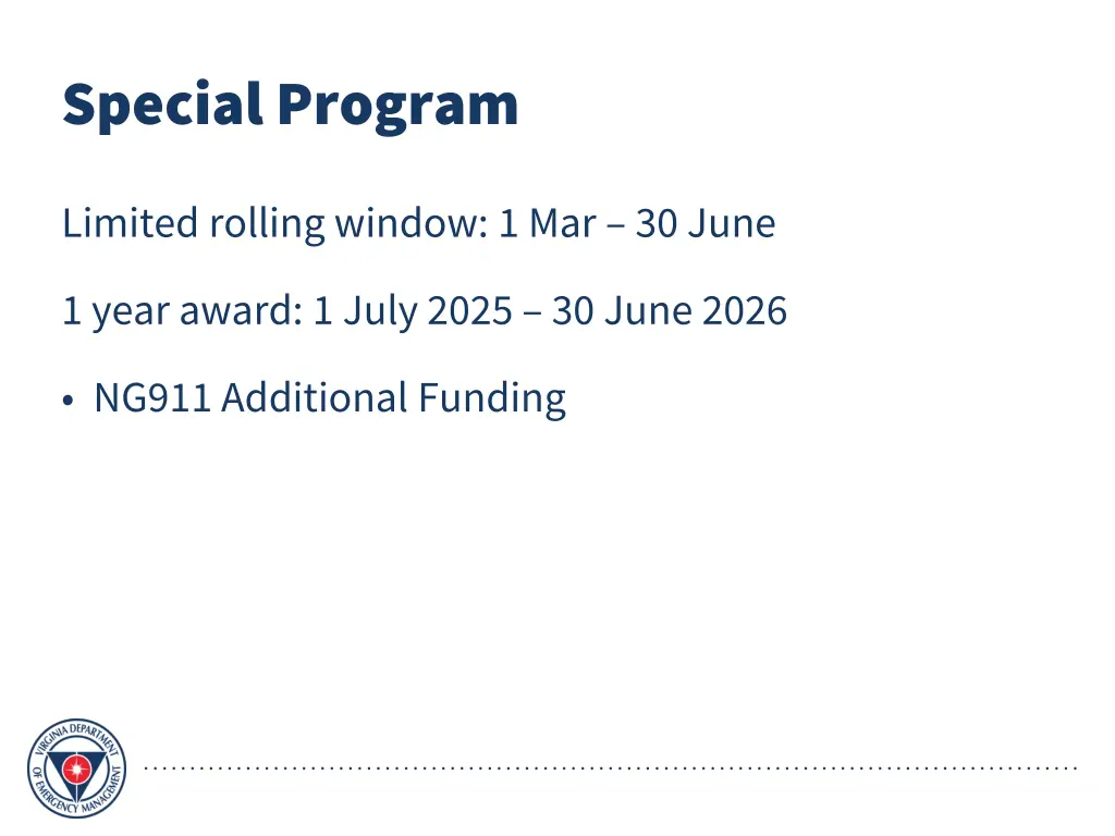 special program