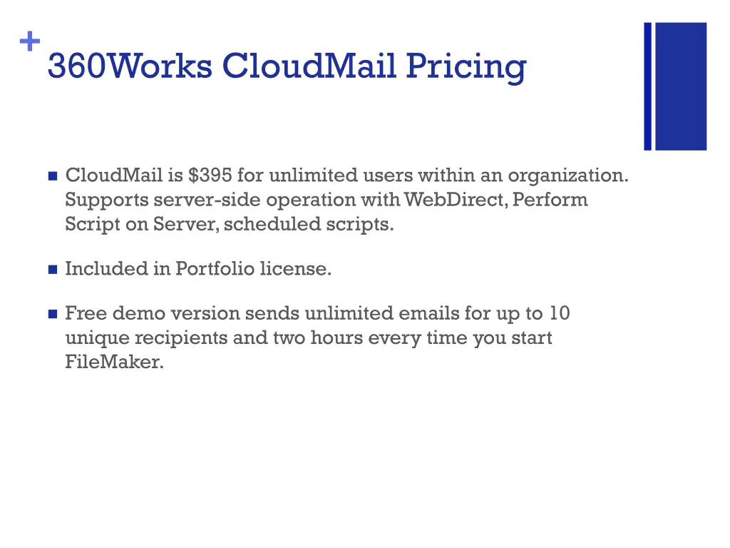 360works cloudmail pricing