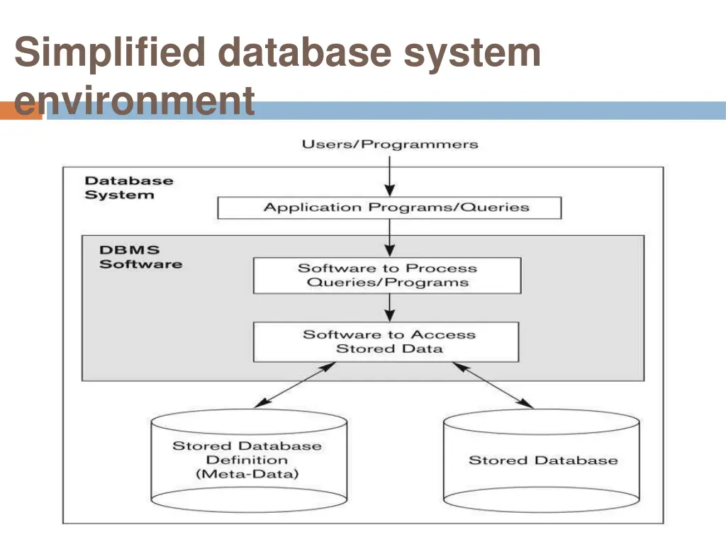 simplified database system environment
