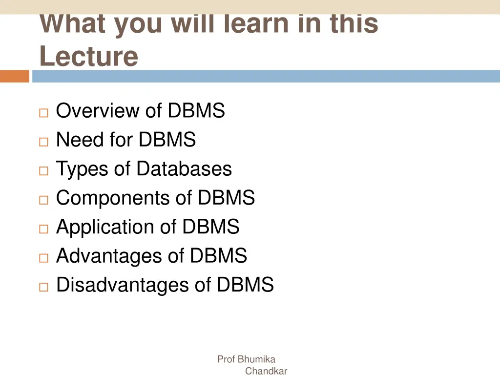 what you will learn in this lecture